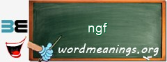 WordMeaning blackboard for ngf